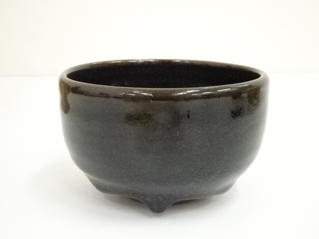 道具 ] - 道具 東大寺別当 守屋弘斎造 黒釉茶碗（共箱） | ネット